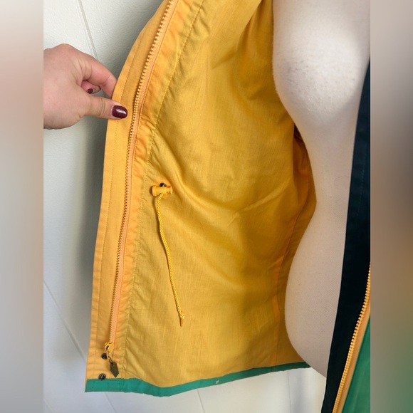 Vintage 80’s/ 90’s London Fog Light Weight Kelly Green Jacket Adjustable Waist - Picture 6 of 8